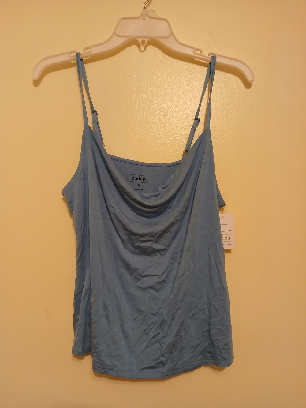 Nwt Auden  Blue Cowl Neck Camisole